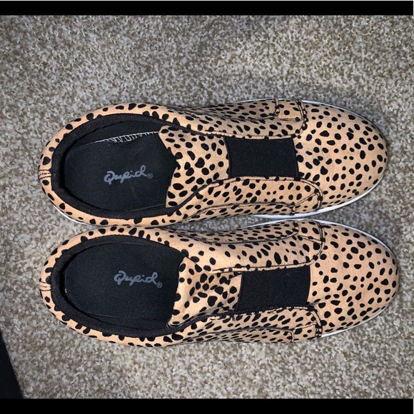 Cheetah Print Slip On Sneakers - Picture 1 of 4